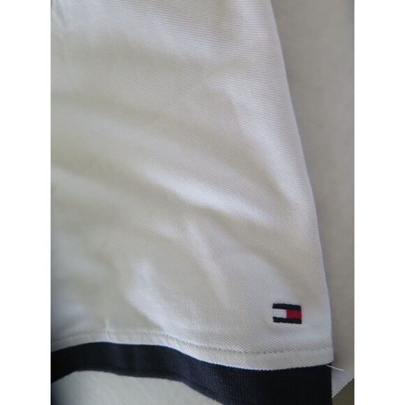 Tommy Hilfiger 78J4775 110 Mens Sz 2XL Tommy White Baldwin Short Sleeve Polo $98 - Picture 6 of 8
